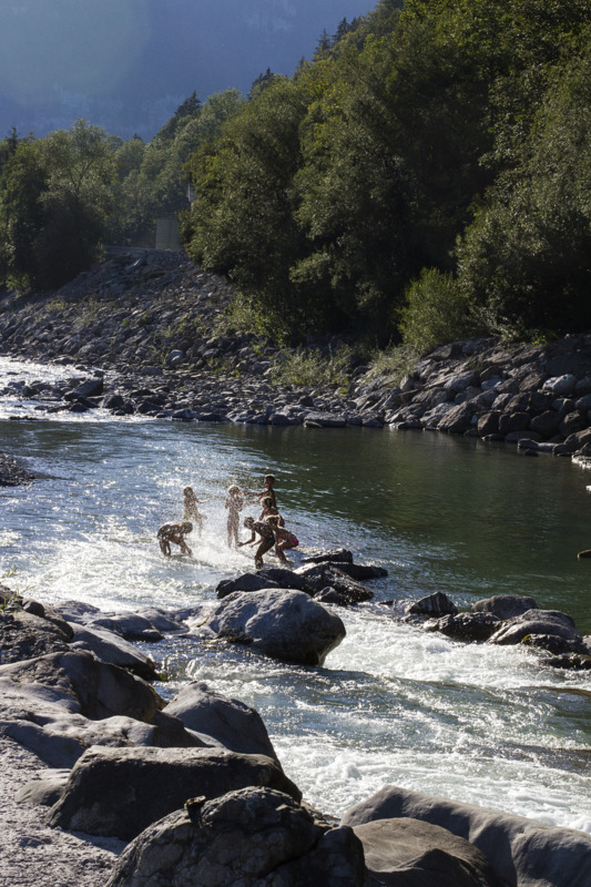 Bregenzerach Fluss