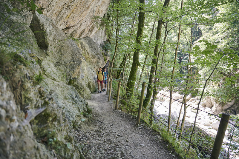 Wanderweg entlang der Subersach Richtung Hittisau