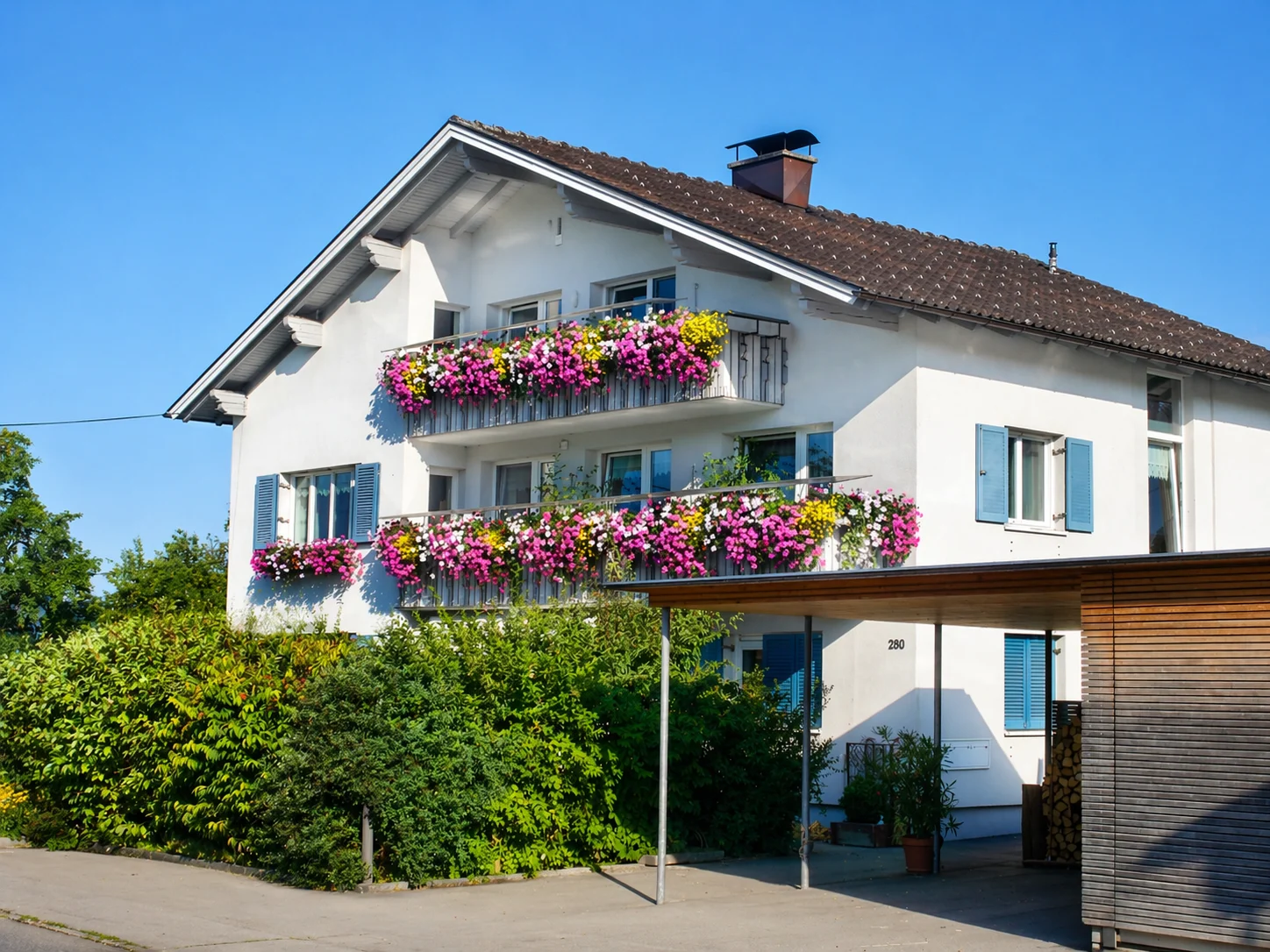 Bergpanorama Aussicht Südbalkon Ferienwohnung Lingenau