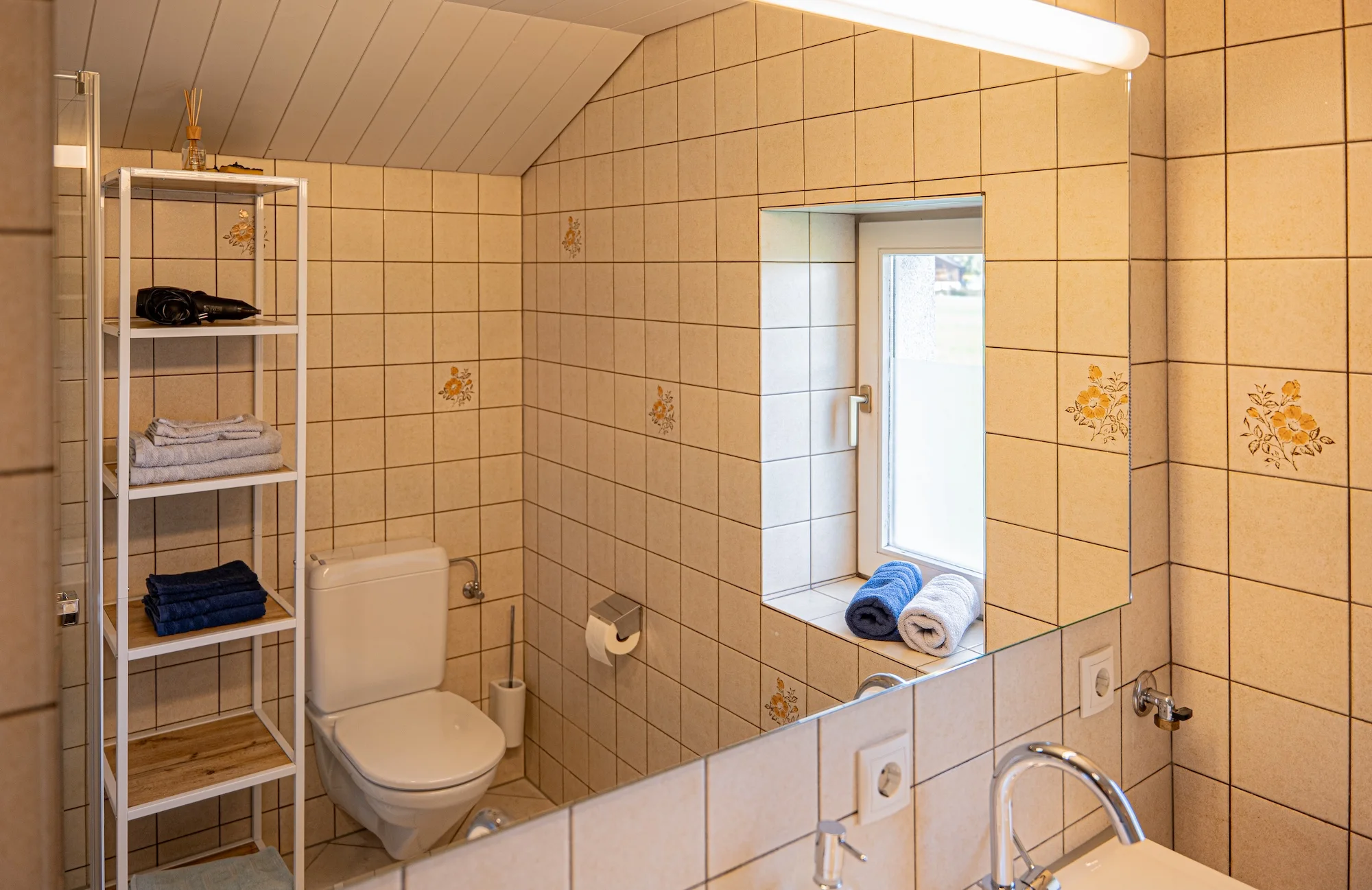 Badezimmer mit Dusche Ferienwohnung Bereuter Lingenau