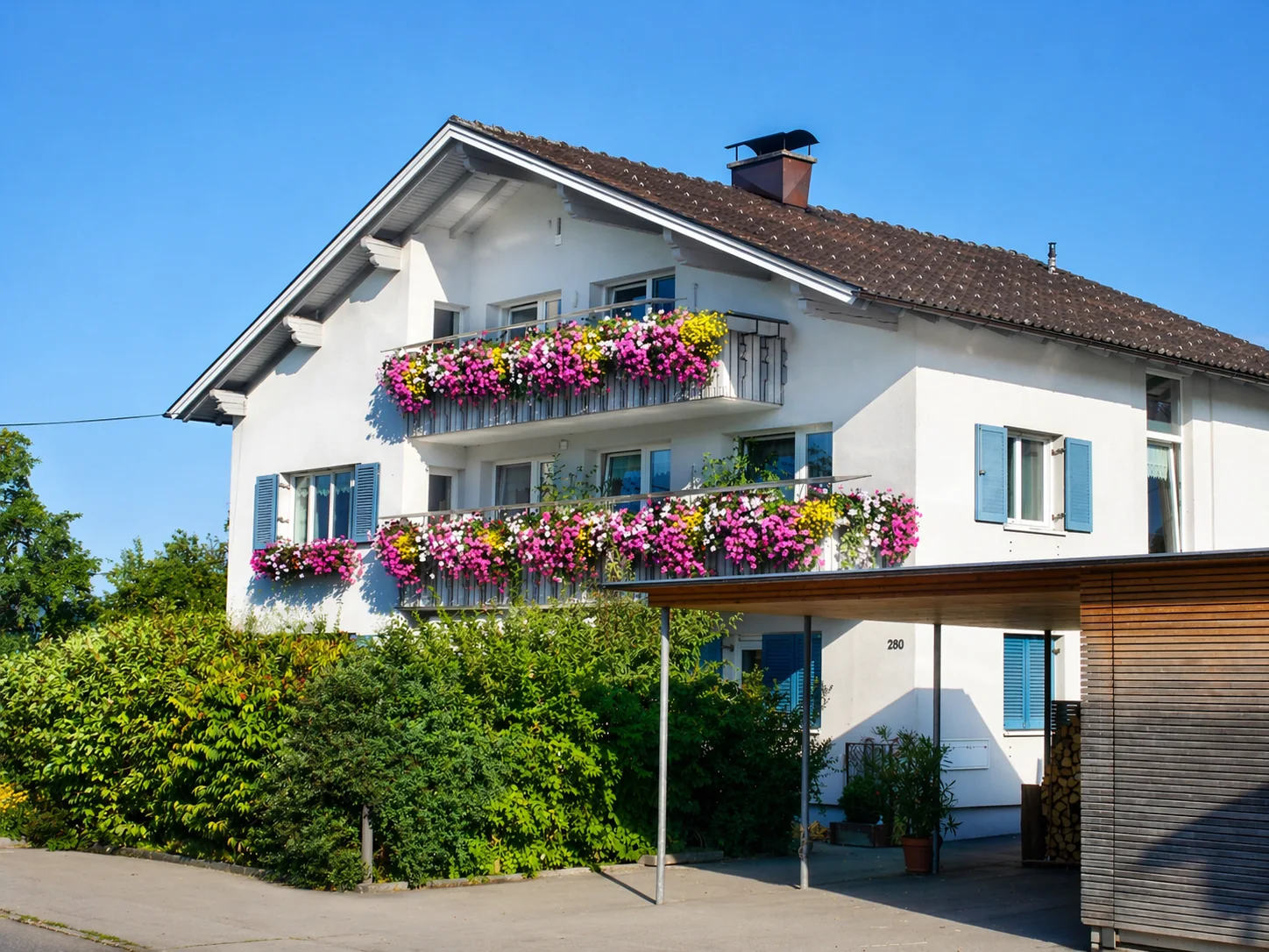 Garten Ferienhaus Lingenau Vorarlberg